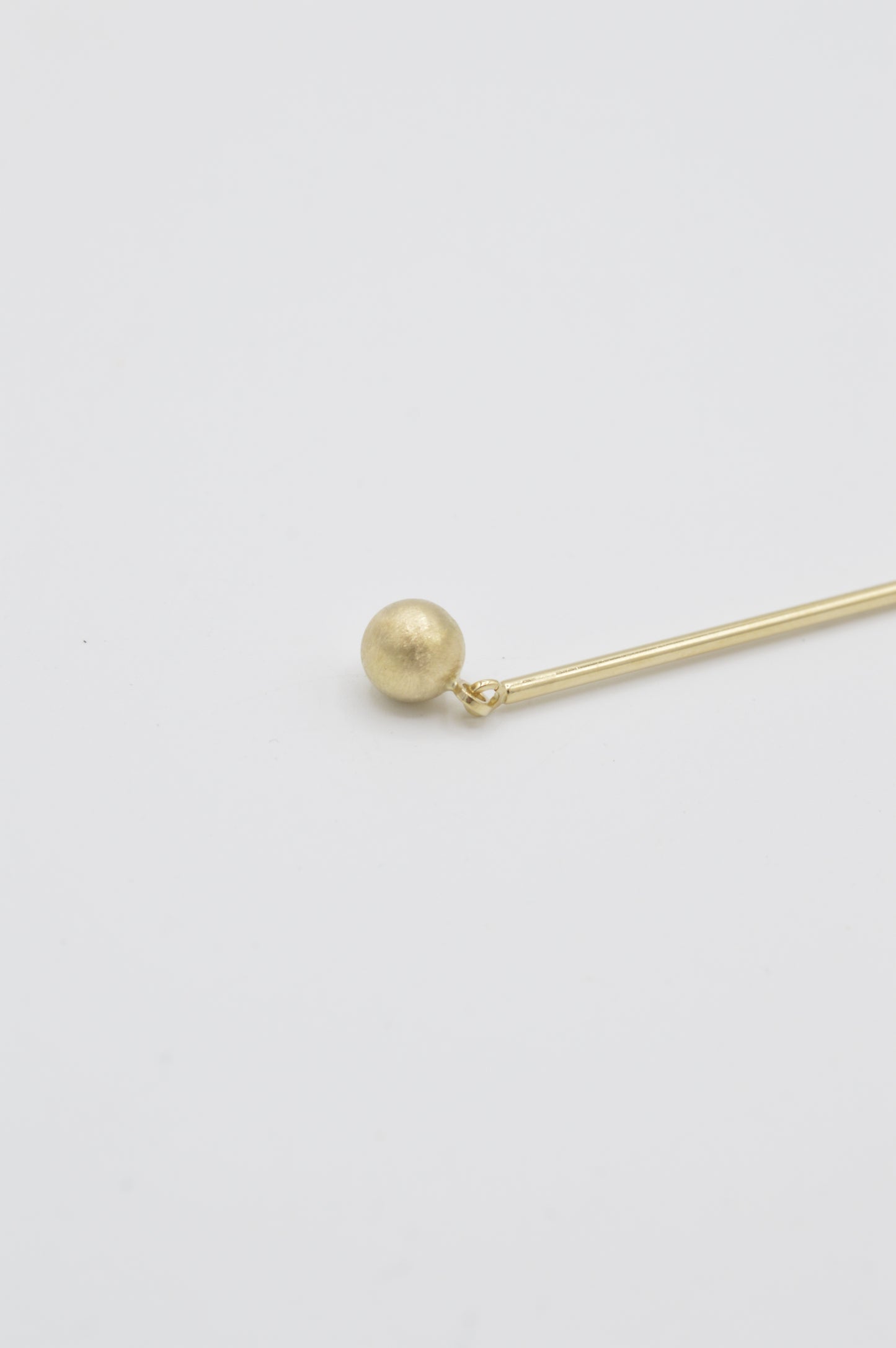 Brushed Drop Earrings, 14k