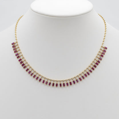 Ruby & Diamond Cleopatra Necklace