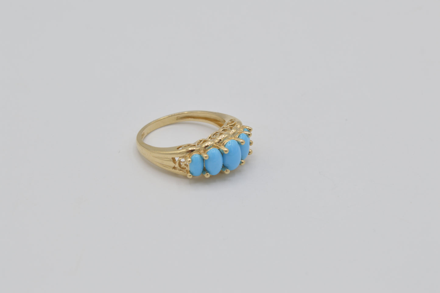 Turquoise Band, 14k