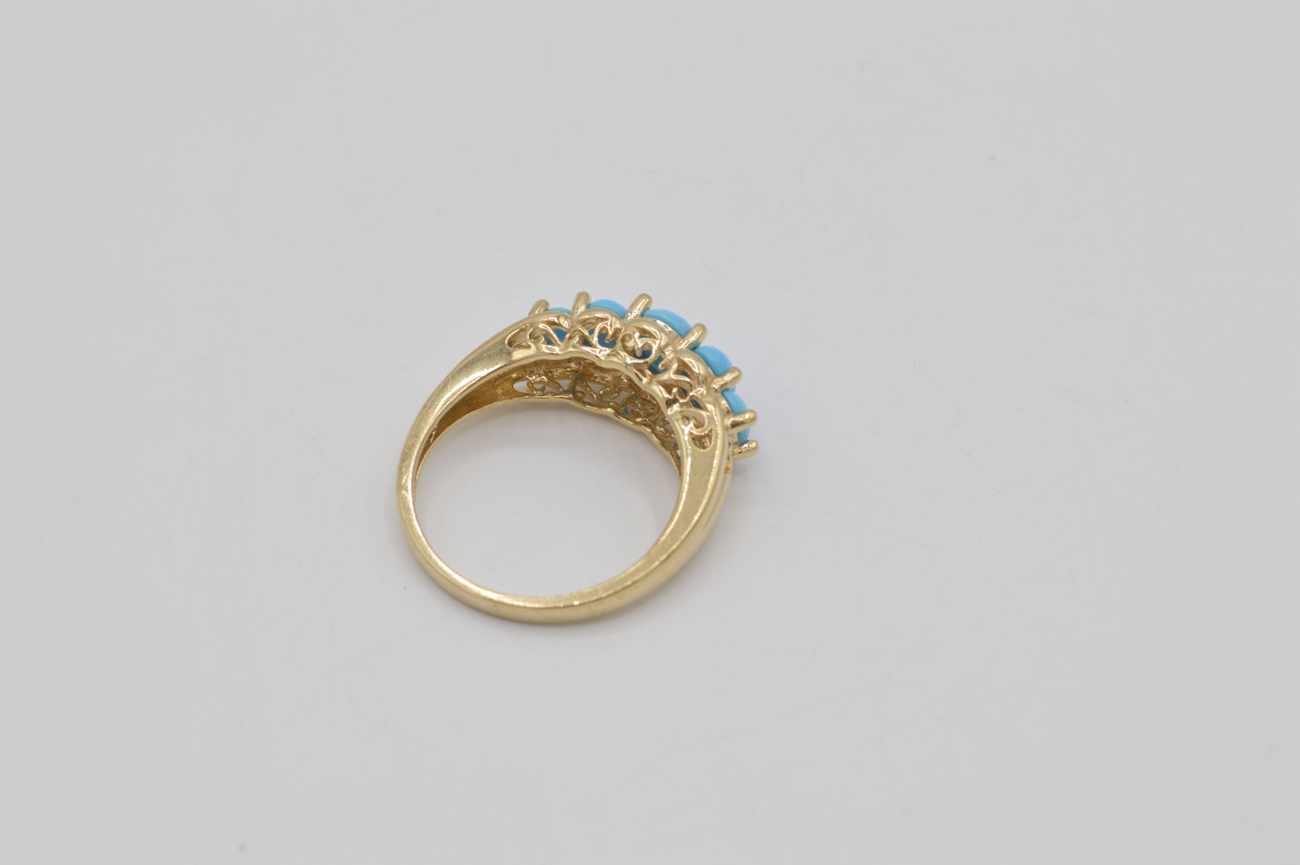Turquoise Band, 14k