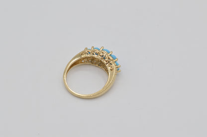 Turquoise Band, 14k