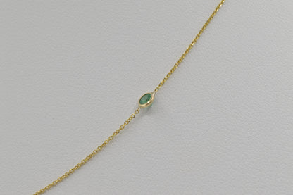 Rainbow Sapphire Necklace, 16"