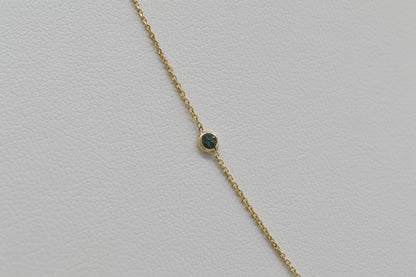 Rainbow Sapphire Necklace, 18"