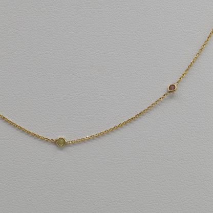 Rainbow Sapphire Necklace, 18"