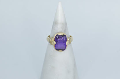 Amethyst Jellybean Ring