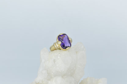 Amethyst Jellybean Ring