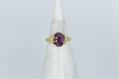 Simple Garnet Ring