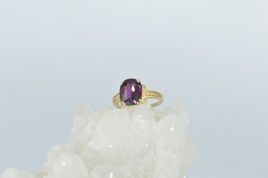 Simple Garnet Ring