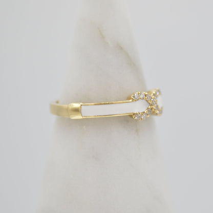 Enamel & Diamond Band