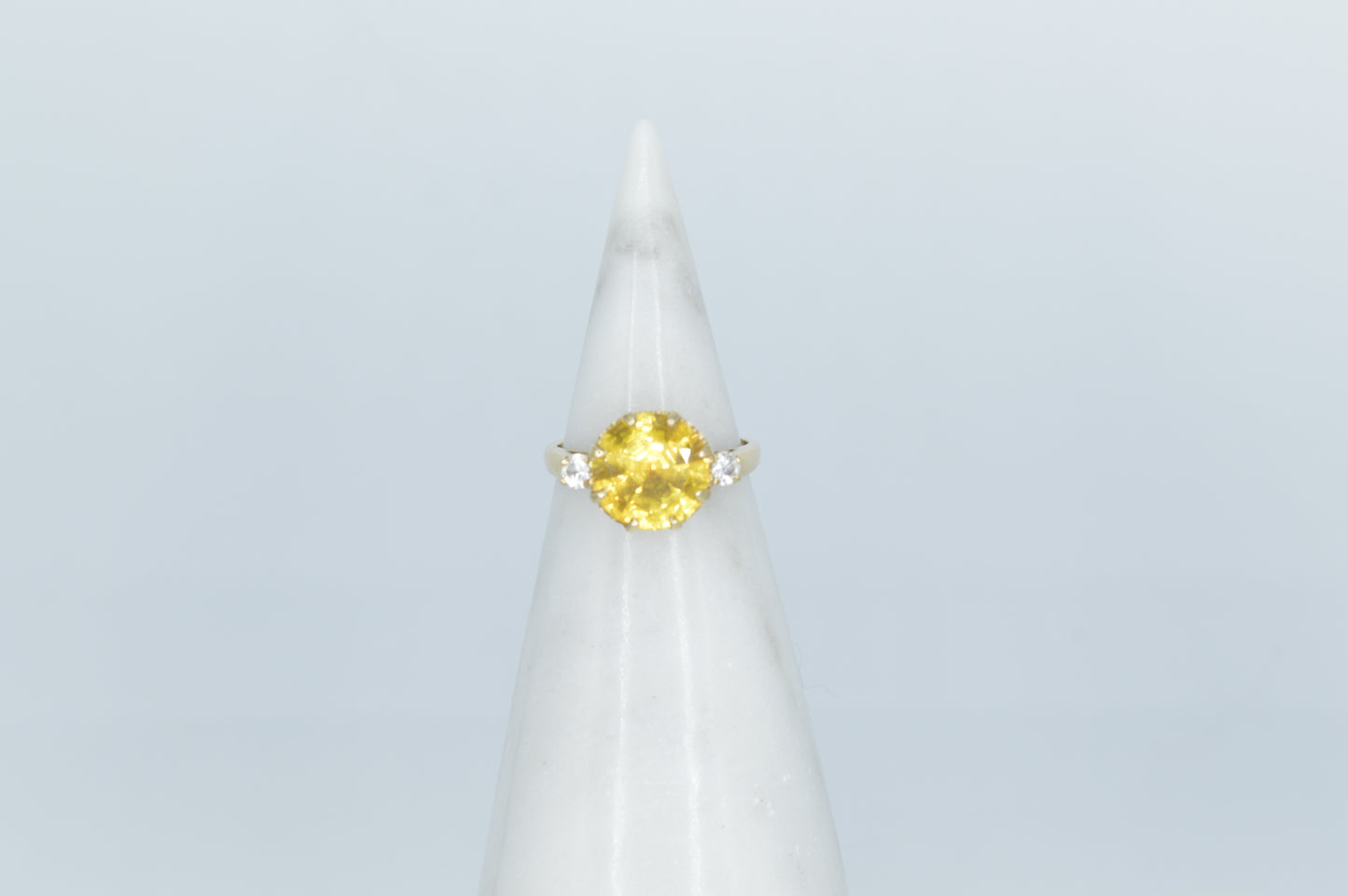 Diamond & Citrine Ring, 14k