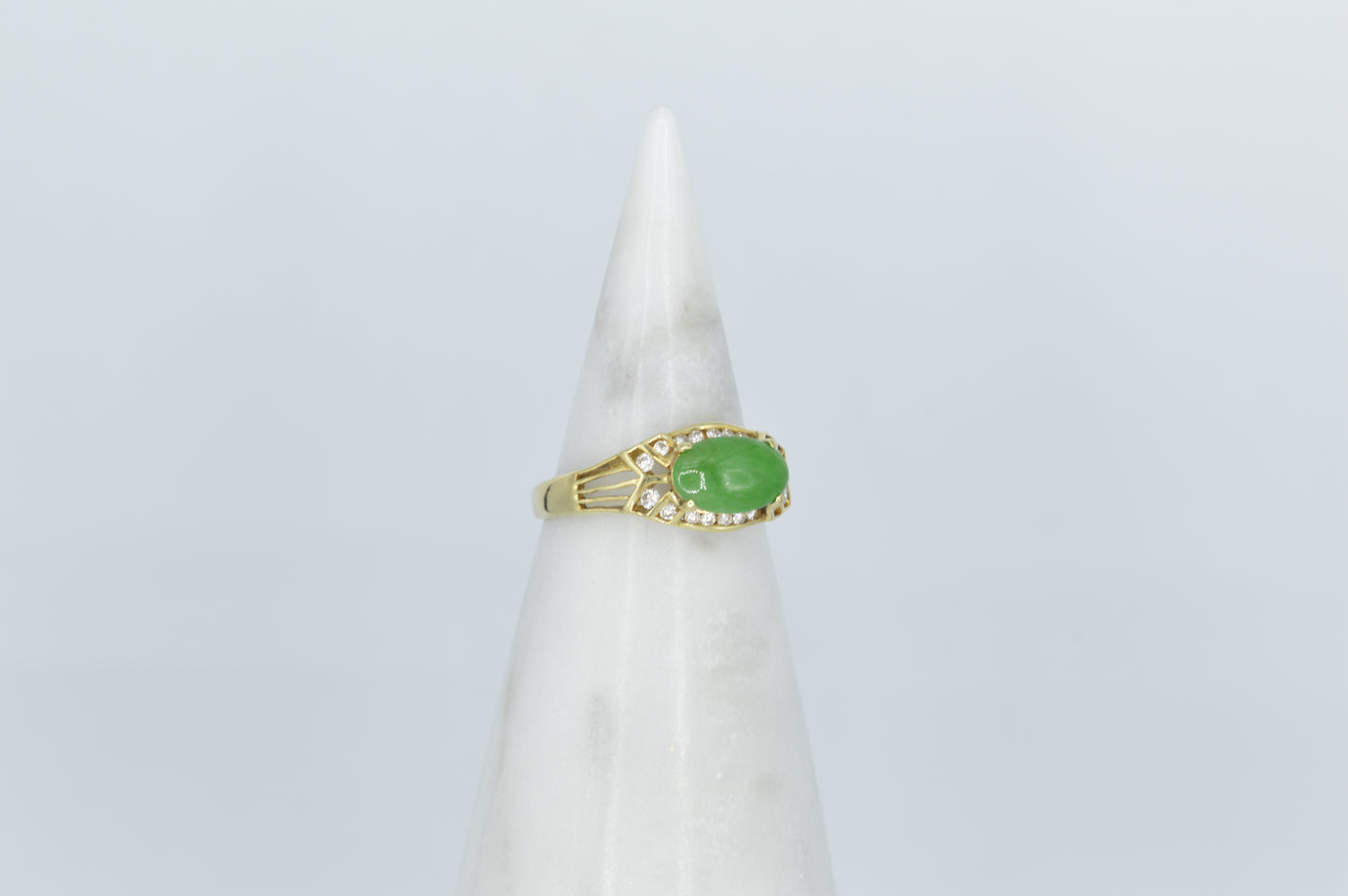 Jade Jellybean Ring