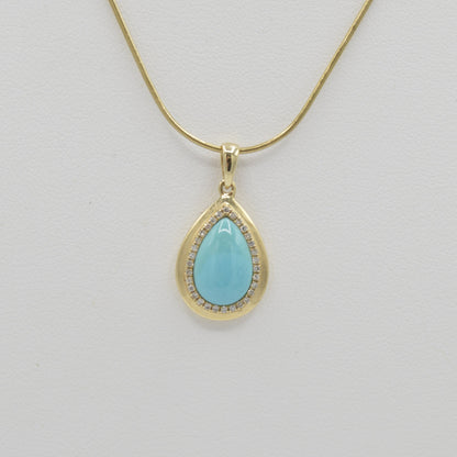 Turquoise Teardrop Necklace