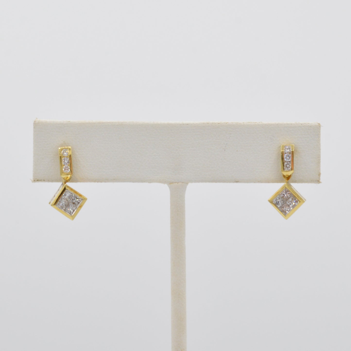 Dangle Diamond Studs