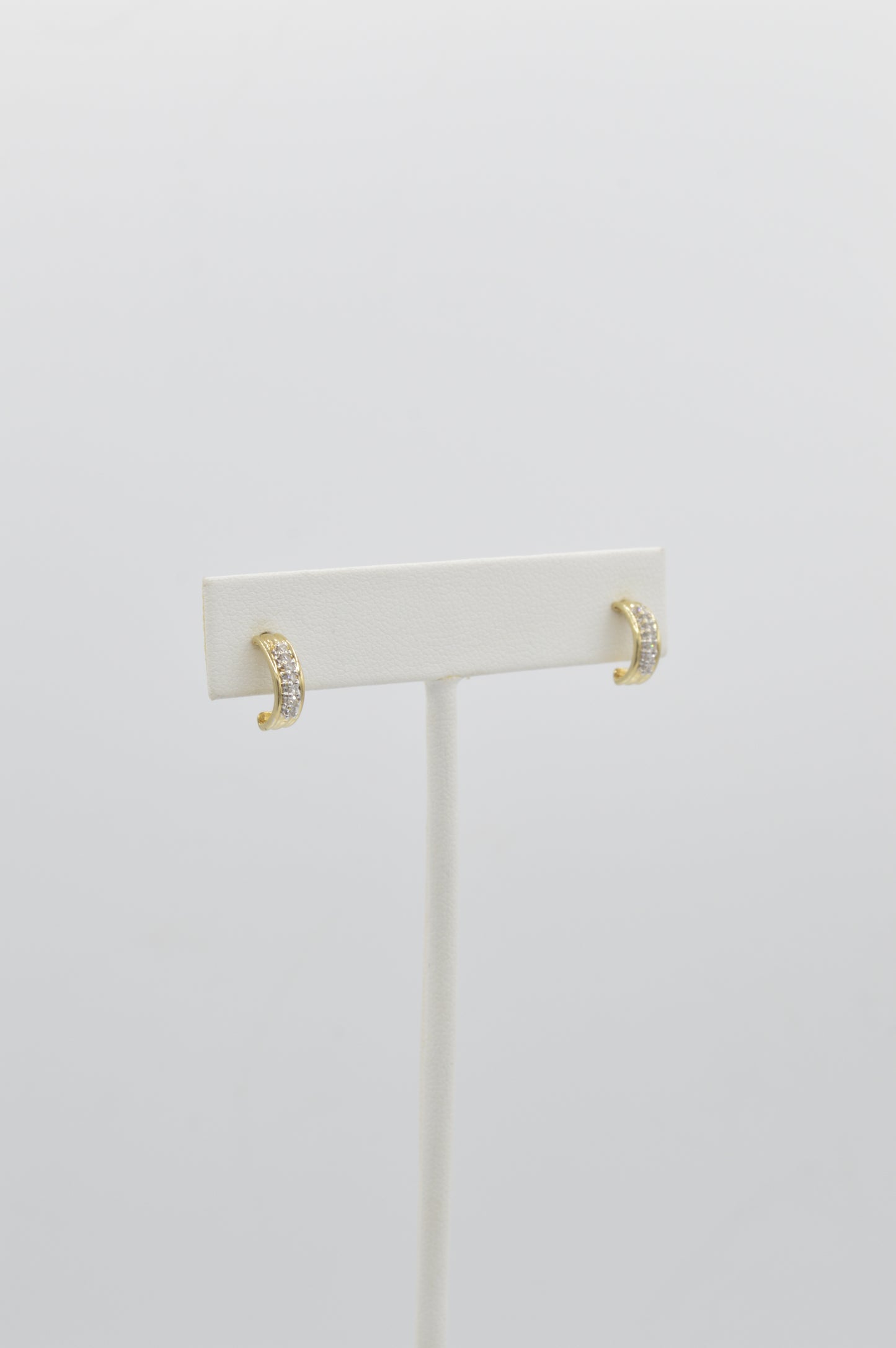 Half-Hug Diamond Studs, 10k