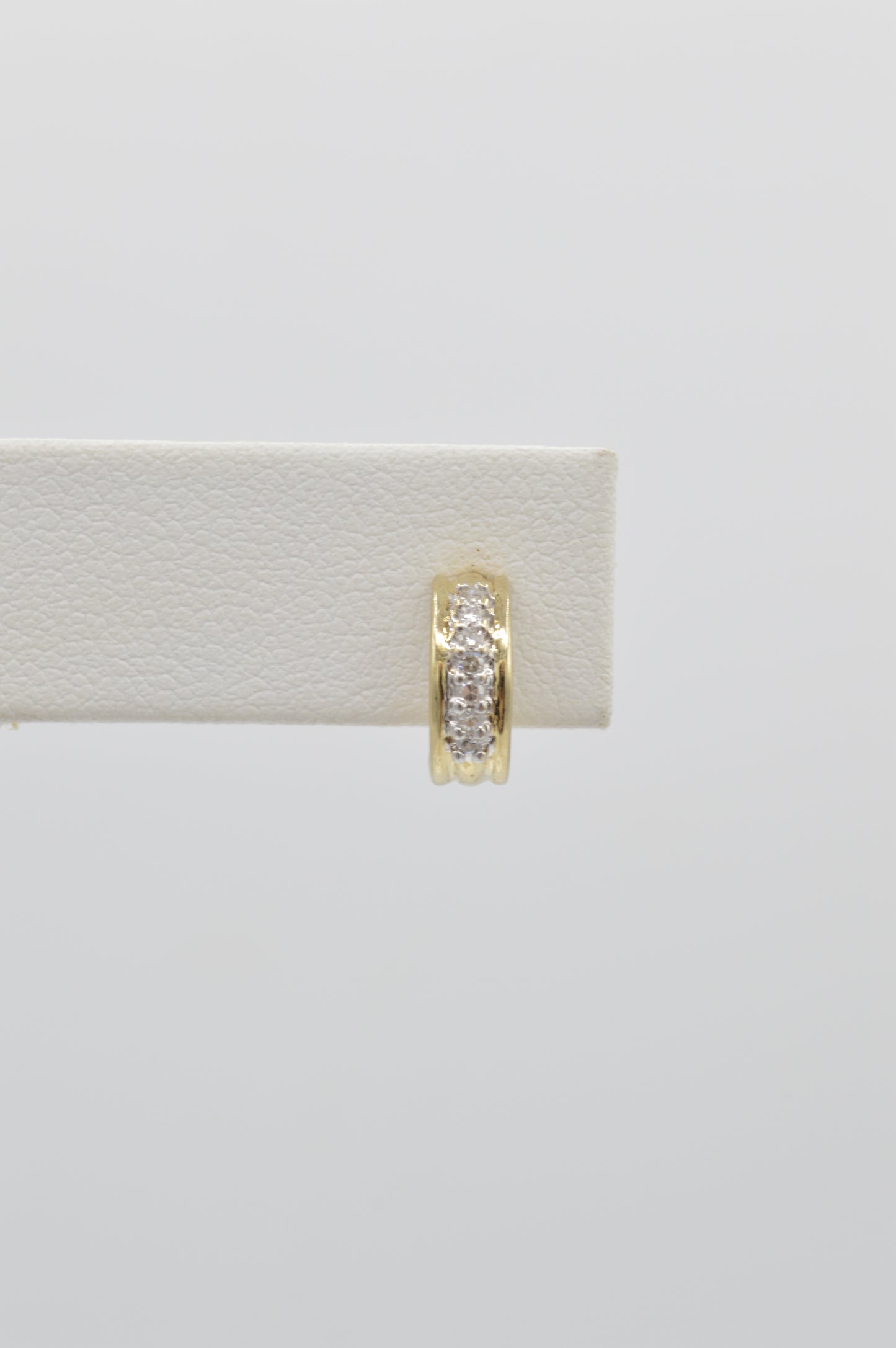 Half-Hug Diamond Studs, 10k
