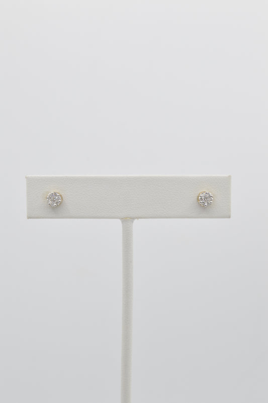 Diamond Daisy Studs, 14k