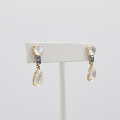 Sapphire Moonstone Drops