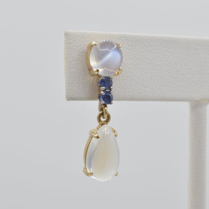 Sapphire Moonstone Drops
