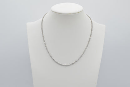 WG Diamond Tennis Necklace, 17"