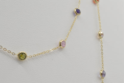 Dainty Rainbow  Stacker, 18k