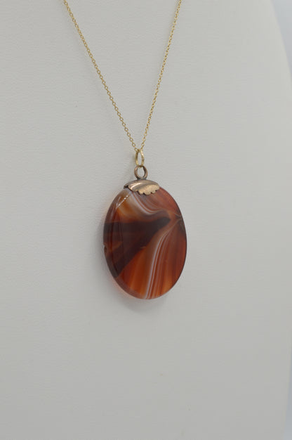 Large Red-Carnelian Chunk, Vintage GF