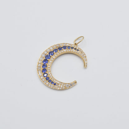 Sapphire Crescent Moon