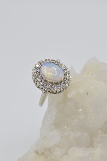 Sunrise Opal Ring, 14k