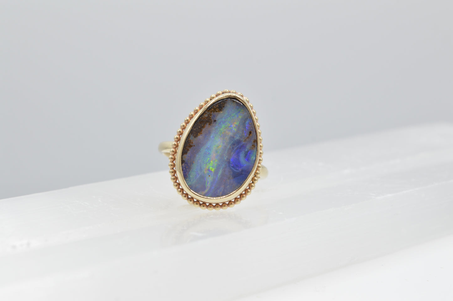 Mother Earth Ring, 14k