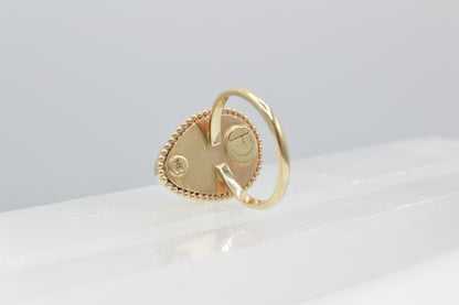 Mother Earth Ring, 14k