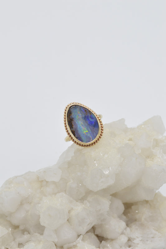 Mother Earth Ring, 14k