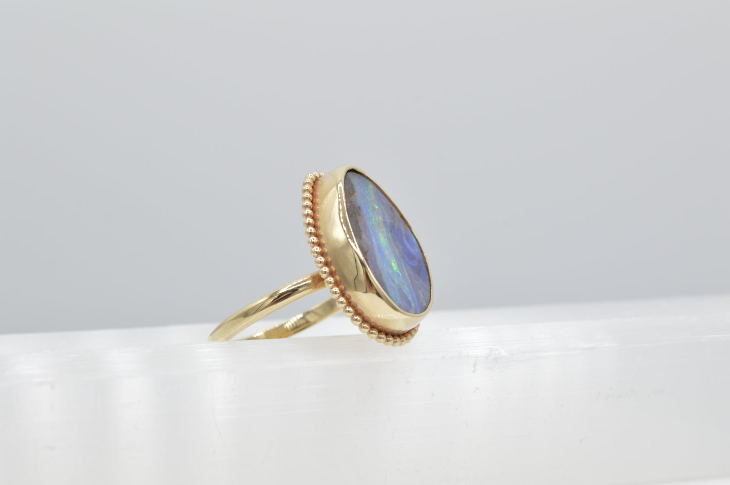 Mother Earth Ring, 14k